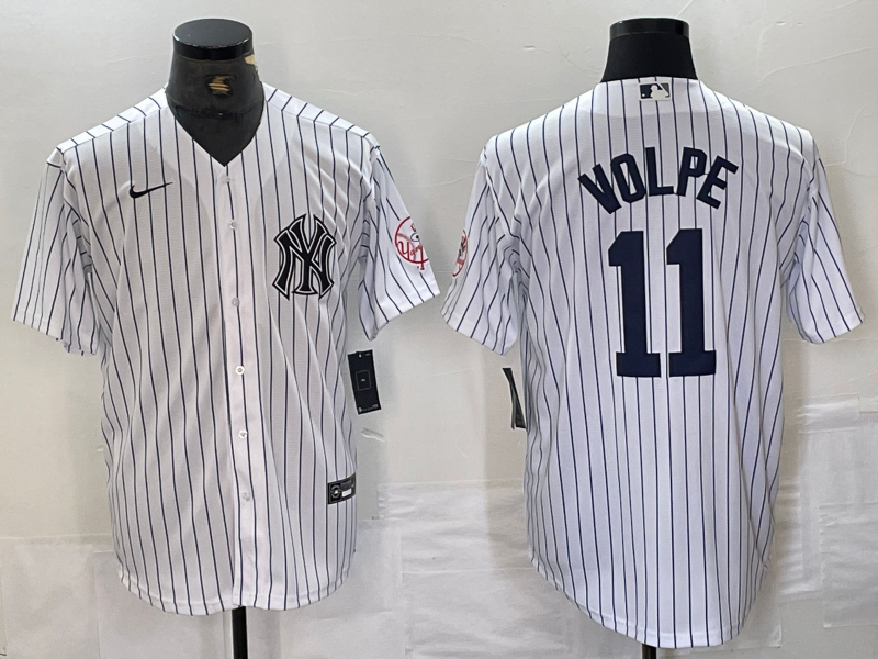 Men's New York Yankees Anthony Volpe #11 White Limited Jersey